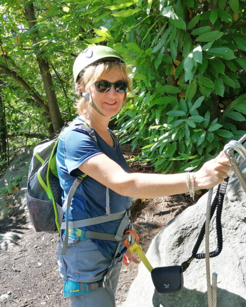 Cristina Guarnaschelli in ferrata
